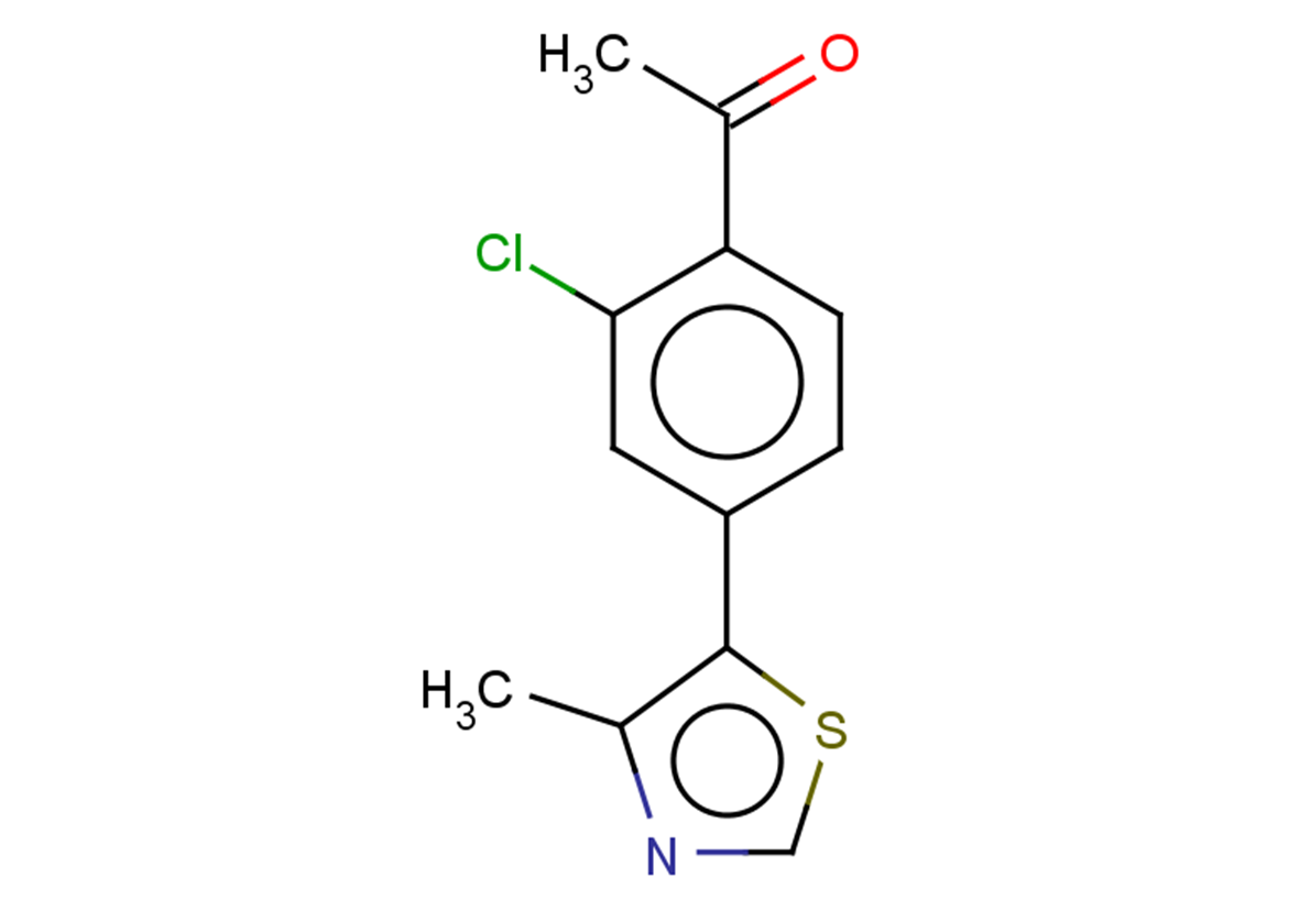 1-[2-chloro-4-(4-methyl-1,3-thiazol-5-yl)phenyl]ethan-1-one