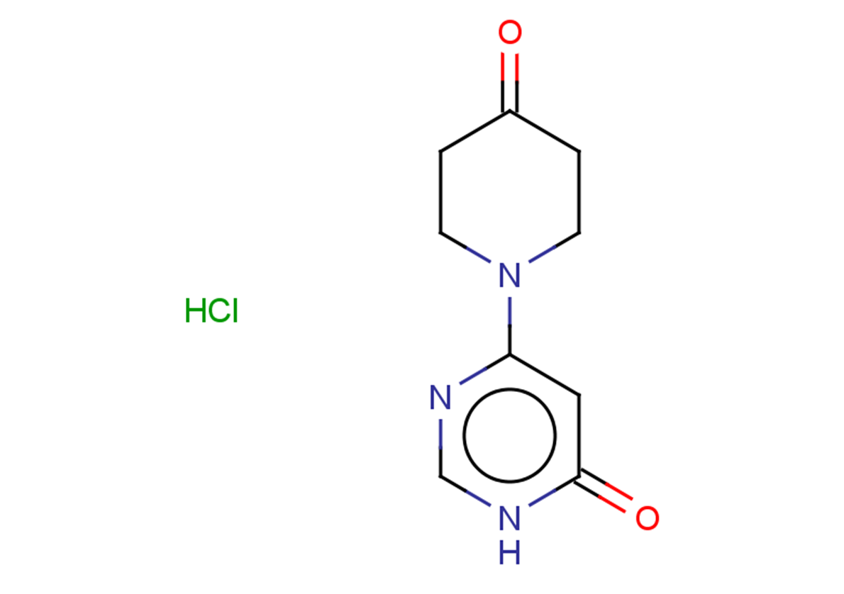 6-(4-oxopiperidin-1-yl)-3,4-dihydropyrimidin-4-one hydrochloride