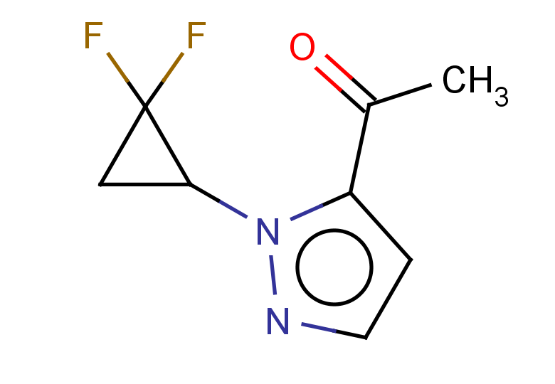 1-[1-(2,2-difluorocyclopropyl)-1H-pyrazol-5-yl]ethan-1-one
