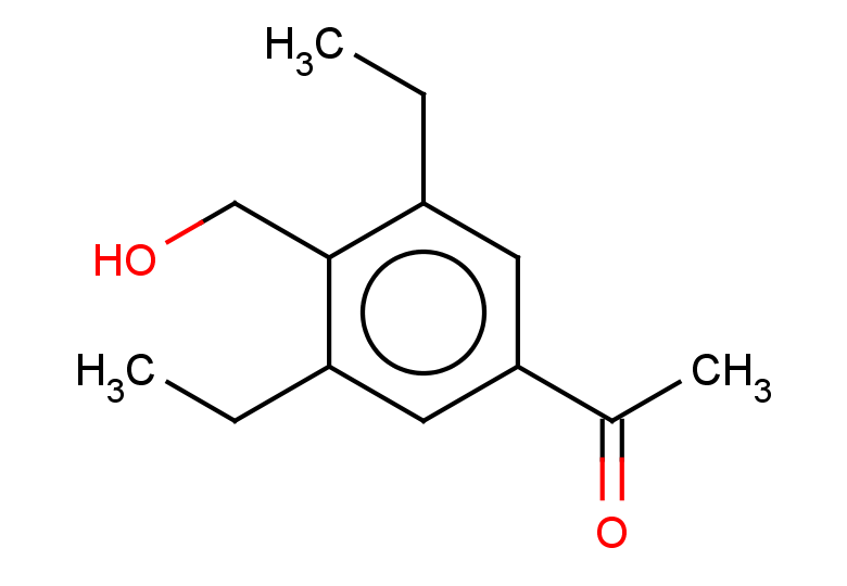 1-[3,5-diethyl-4-(hydroxymethyl)phenyl]ethan-1-one