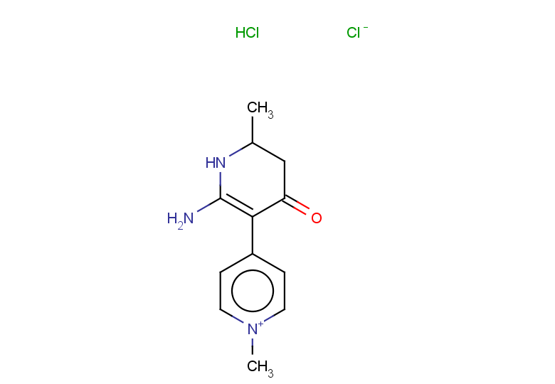 4-(2-amino-6-methyl-4-oxo-1,4,5,6-tetrahydropyridin-3-yl)-1-methylpyridin-1-ium hydrochloride chloride