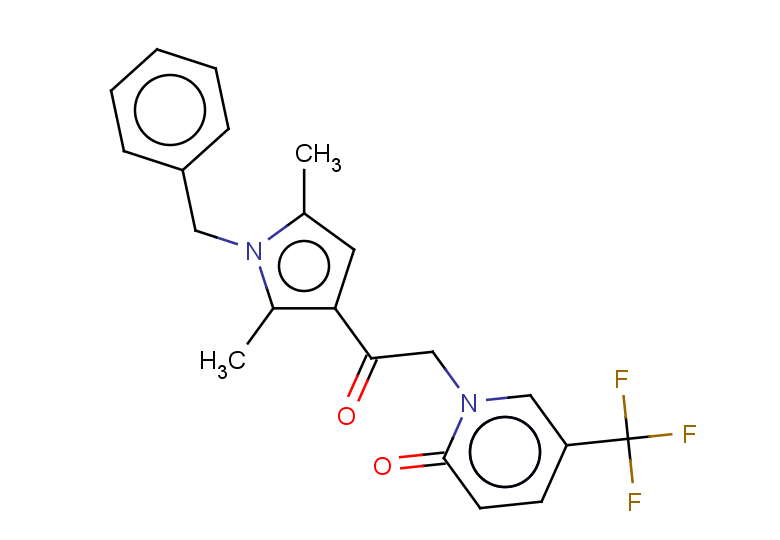 1-[2-(1-benzyl-2,5-dimethyl-1H-pyrrol-3-yl)-2-oxoethyl]-5-(trifluoromethyl)-1,2-dihydropyridin-2-one