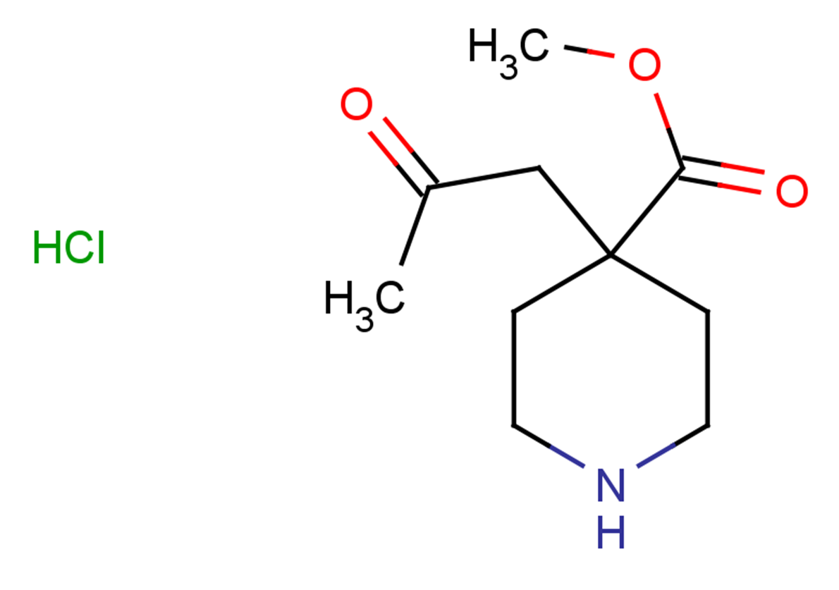 methyl 4-(2-oxopropyl)piperidine-4-carboxylate hydrochloride