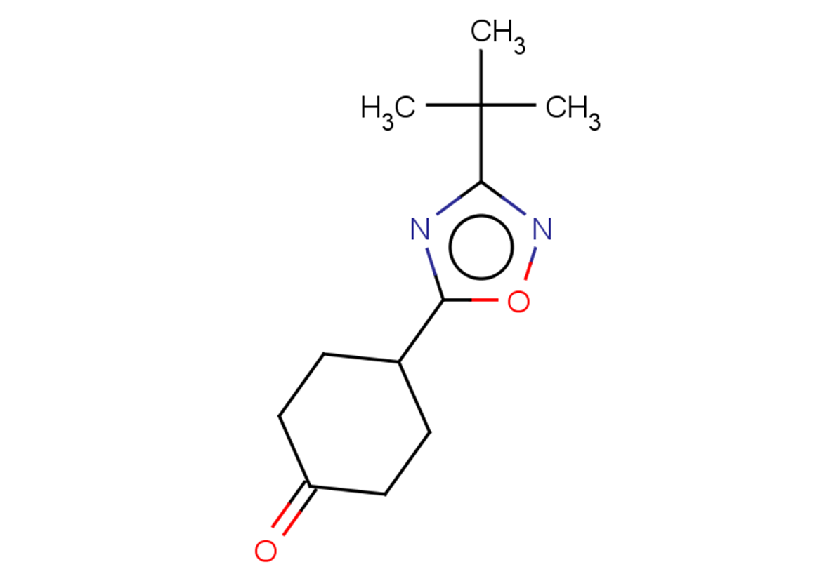 4-(3-tert-butyl-1,2,4-oxadiazol-5-yl)cyclohexan-1-one