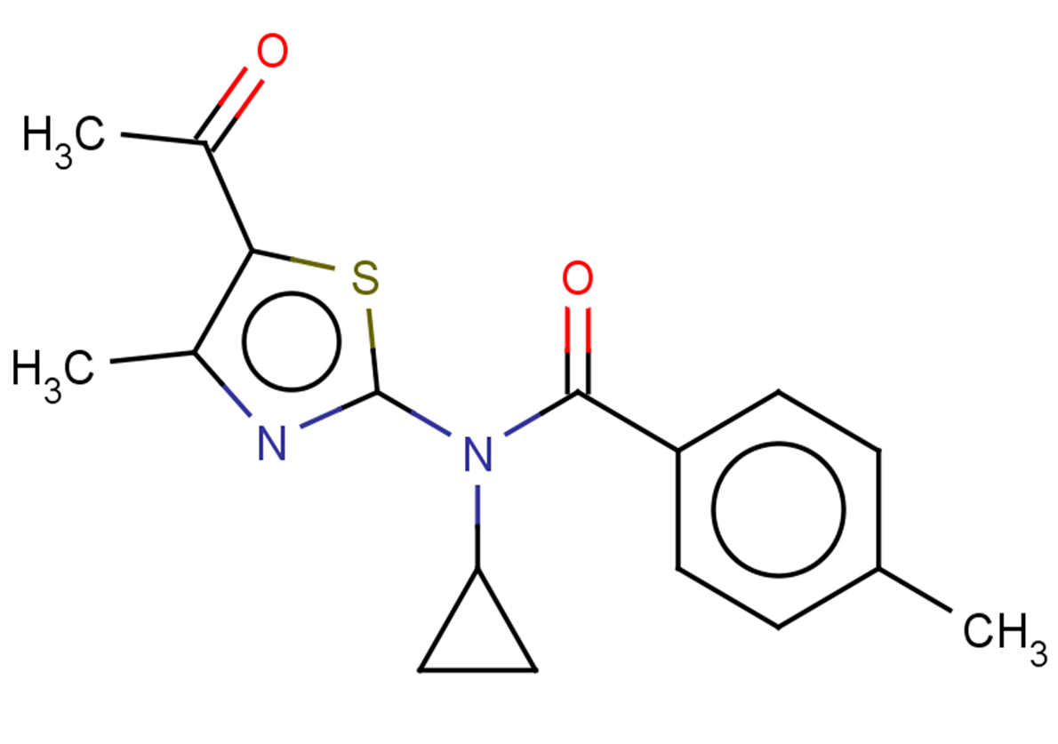 N-(5-ACETYL-4-METHYL-1,3-THIAZOL-2-YL)-N-CYCLOPROPYL-4-METHYLBENZAMIDE