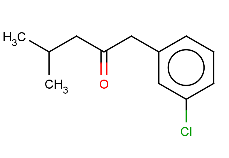 1-(3-chlorophenyl)-4-methylpentan-2-one