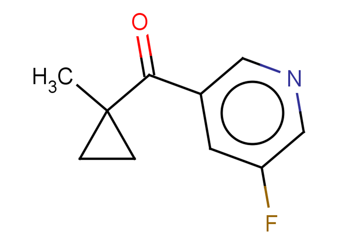 3-fluoro-5-(1-methylcyclopropanecarbonyl)pyridine