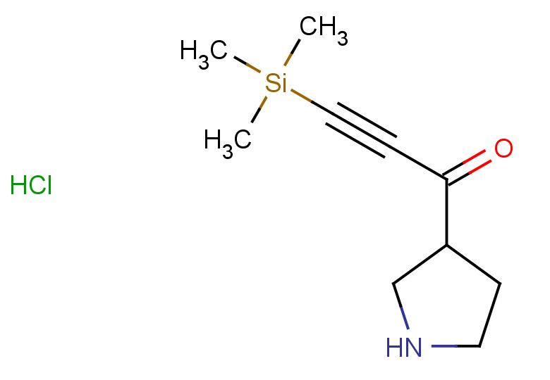 1-(pyrrolidin-3-yl)-3-(trimethylsilyl)prop-2-yn-1-one hydrochloride