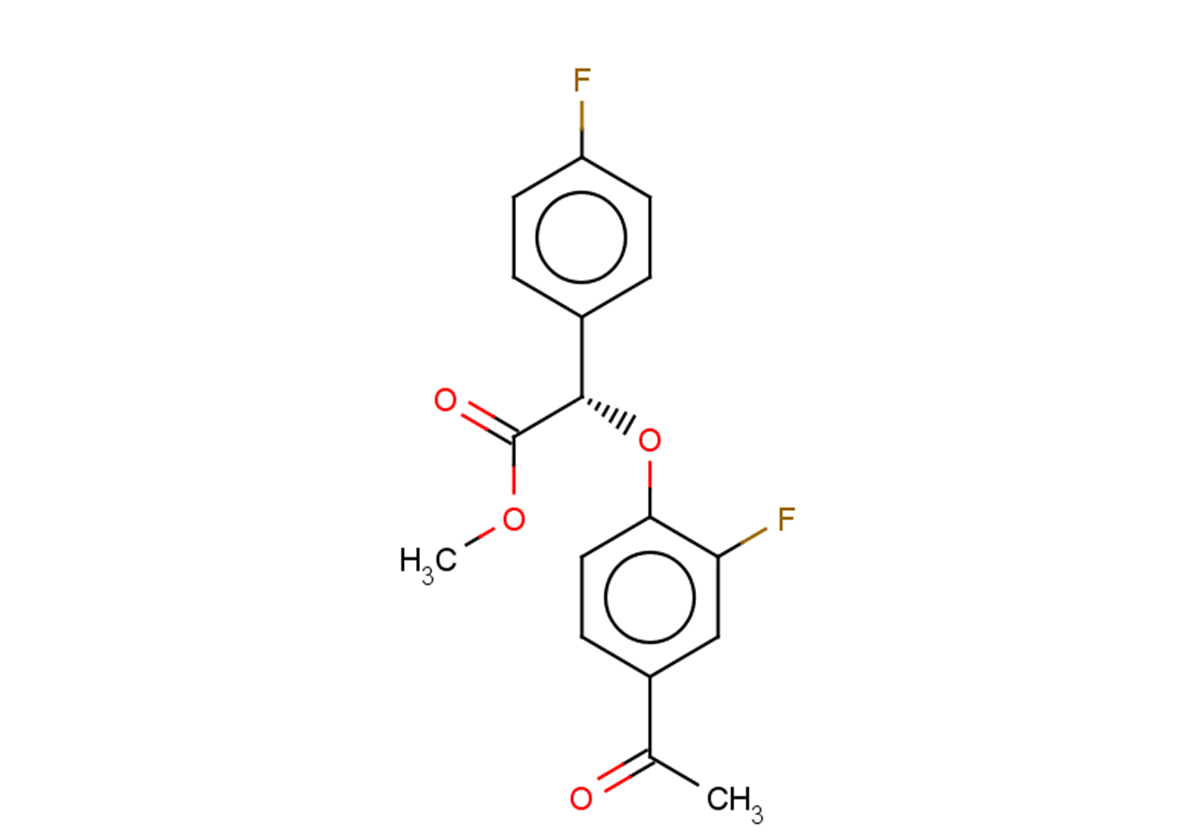 methyl (2S)-2-(4-acetyl-2-fluorophenoxy)-2-(4-fluorophenyl)acetate