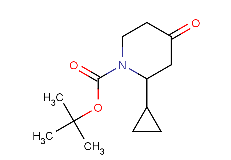 tert-butyl 2-cyclopropyl-4-oxopiperidine-1-carboxylate