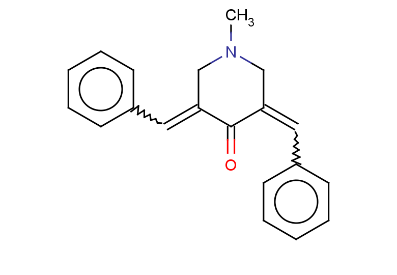 1-methyl-3,5-bis(phenylmethylidene)piperidin-4-one