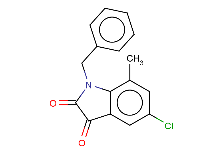 1-benzyl-5-chloro-7-methyl-2,3-dihydro-1H-indole-2,3-dione