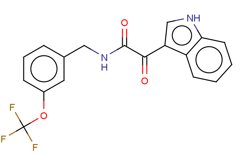 2-(1H-indol-3-yl)-2-oxo-N-{[3-(trifluoromethoxy)phenyl]methyl}acetamide