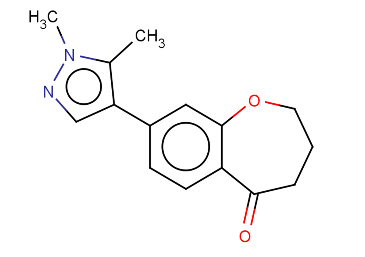 8-(1,5-dimethyl-1H-pyrazol-4-yl)-2,3,4,5-tetrahydro-1-benzoxepin-5-one