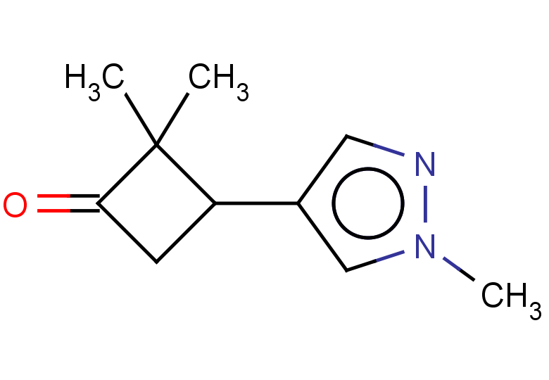2,2-dimethyl-3-(1-methyl-1H-pyrazol-4-yl)cyclobutan-1-one