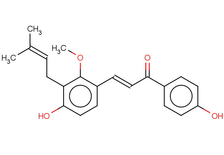 (2E)-3-[4-hydroxy-2-methoxy-3-(3-methylbut-2-en-1-yl)phenyl]-1-(4-hydroxyphenyl)prop-2-en-1-one