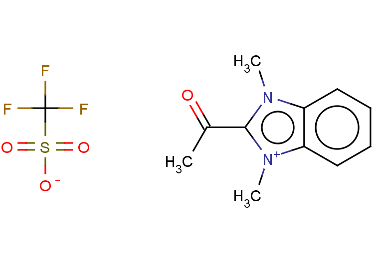 2-acetyl-1,3-dimethyl-1H-1,3-benzodiazol-3-ium trifluoromethanesulfonate