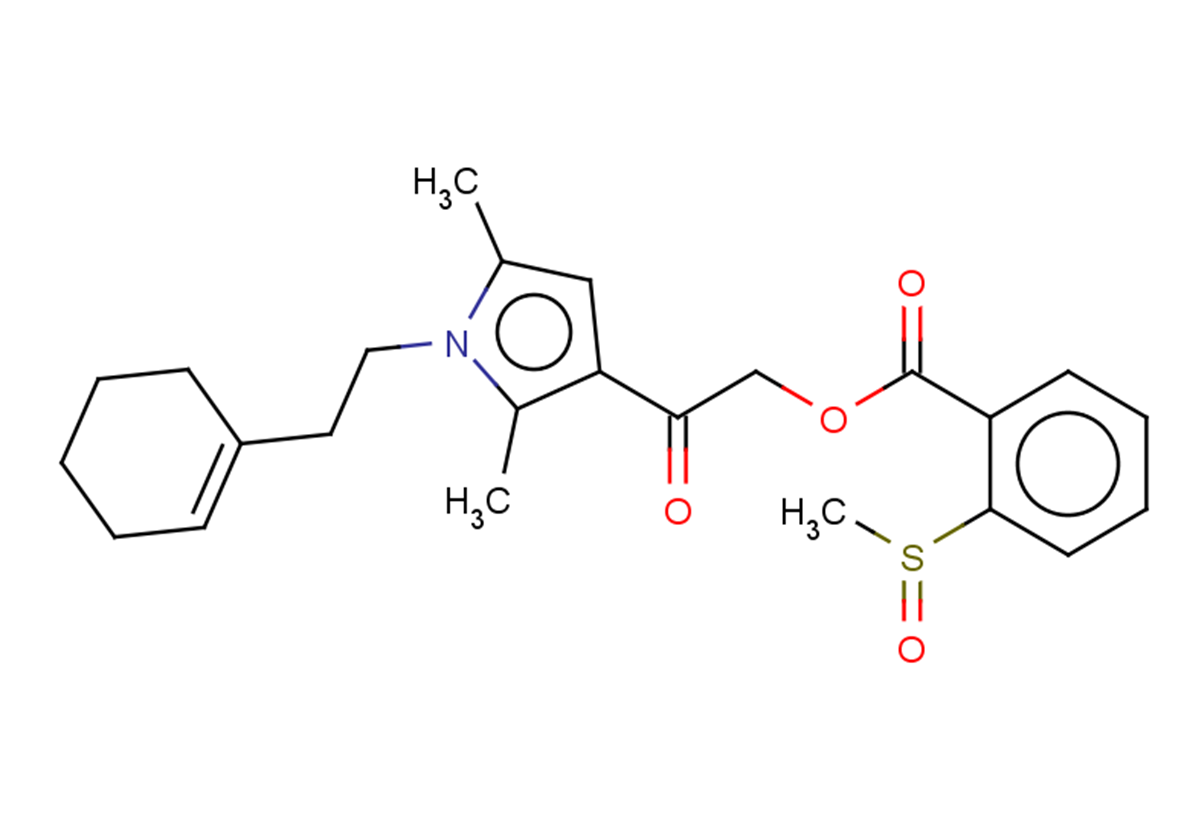 2-{1-[2-(cyclohex-1-en-1-yl)ethyl]-2,5-dimethyl-1H-pyrrol-3-yl}-2-oxoethyl 2-methanesulfinylbenzoate