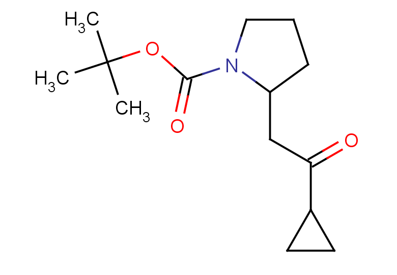 tert-butyl 2-(2-cyclopropyl-2-oxoethyl)pyrrolidine-1-carboxylate