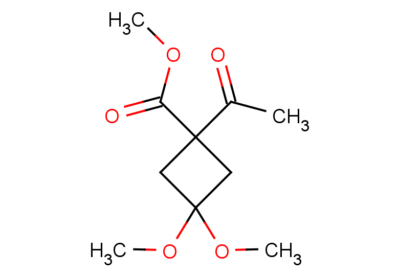methyl 1-acetyl-3,3-dimethoxycyclobutane-1-carboxylate