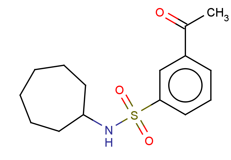 3-acetyl-N-cycloheptylbenzene-1-sulfonamide