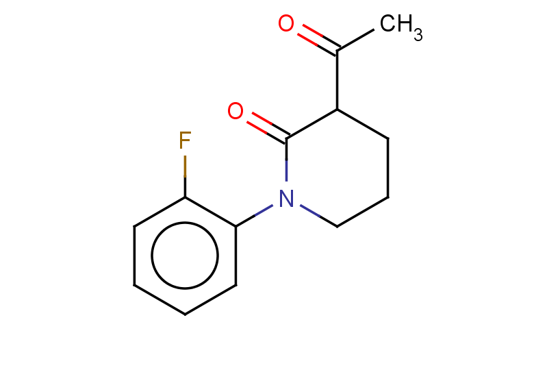 3-acetyl-1-(2-fluorophenyl)piperidin-2-one