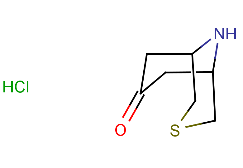 3-thia-9-azabicyclo[3.3.1]nonan-7-one hydrochloride