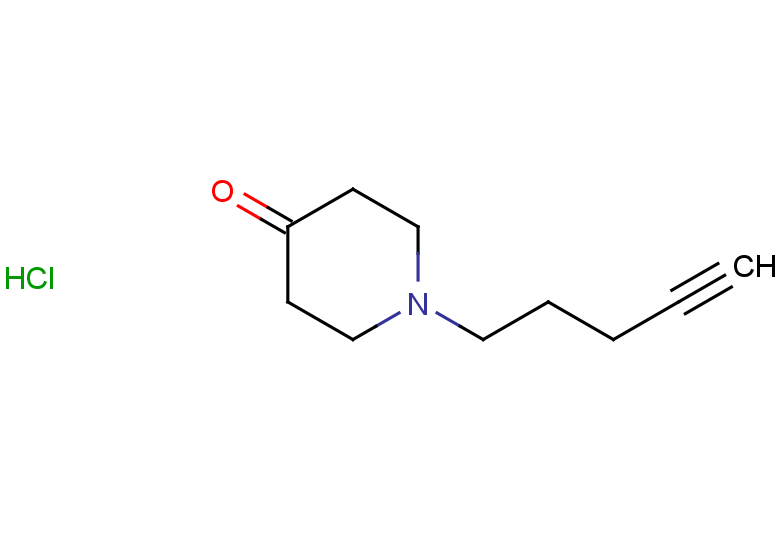 1-(pent-4-yn-1-yl)piperidin-4-one hydrochloride