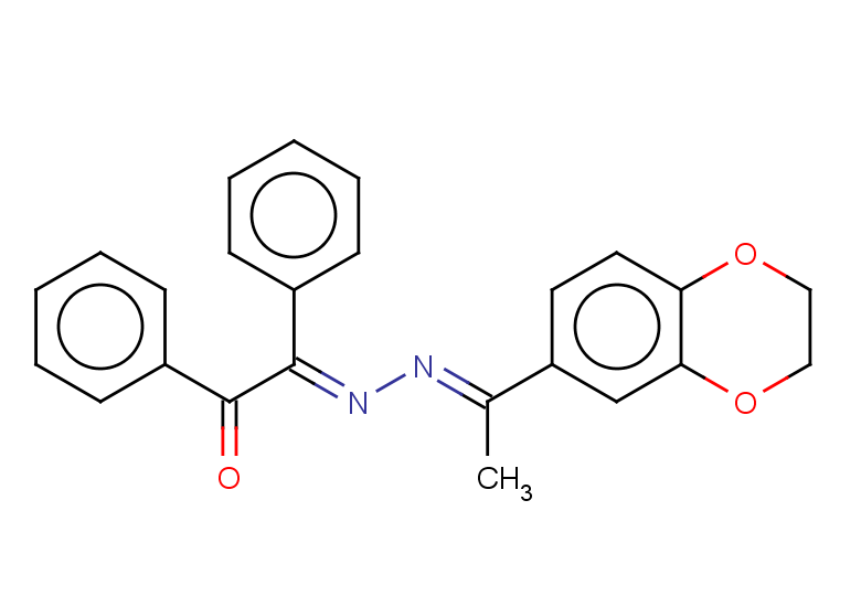(2E)-2-[(2E)-2-[1-(2,3-dihydro-1,4-benzodioxin-6-yl)ethylidene]hydrazin-1-ylidene]-1,2-diphenylethan-1-one