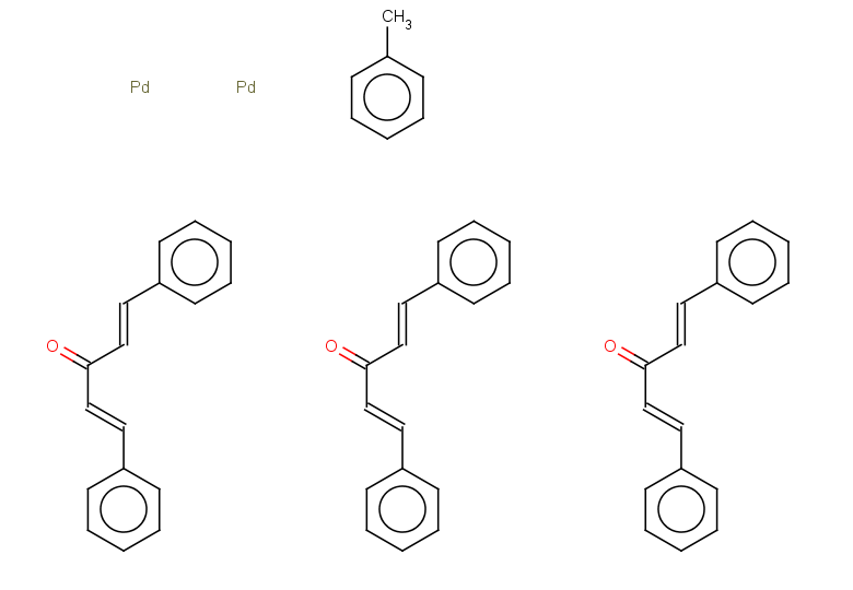 tris((1E,4E)-1,5-diphenylpenta-1,4-dien-3-one) toluene dipalladium