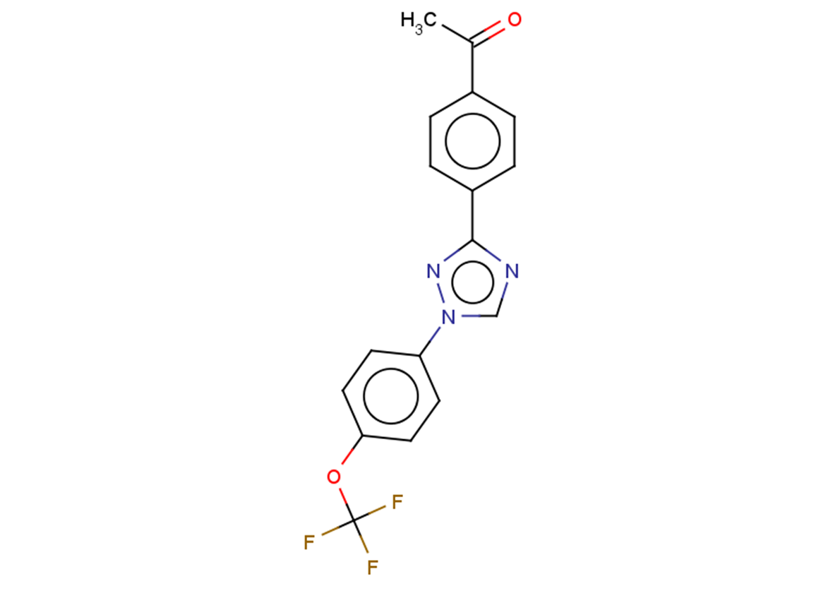 1-(4-{1-[4-(trifluoromethoxy)phenyl]-1H-1,2,4-triazol-3-yl}phenyl)ethan-1-one