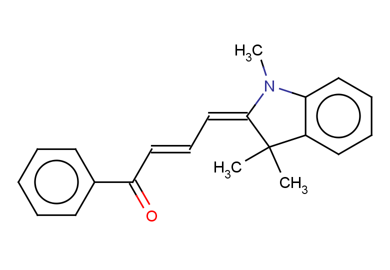 (2E)-1-phenyl-4-[(2E)-1,3,3-trimethyl-2,3-dihydro-1H-indol-2-ylidene]but-2-en-1-one