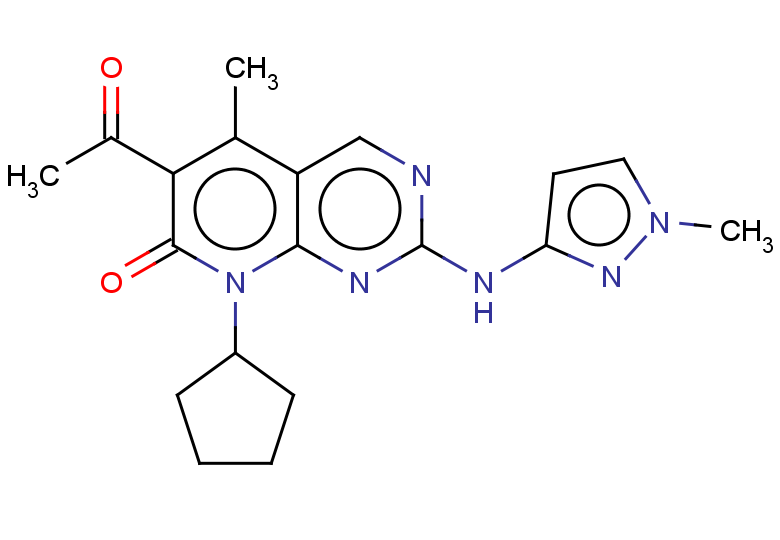 6-acetyl-8-cyclopentyl-5-methyl-2-[(1-methyl-1H-pyrazol-3-yl)amino]-7H,8H-pyrido[2,3-d]pyrimidin-7-one