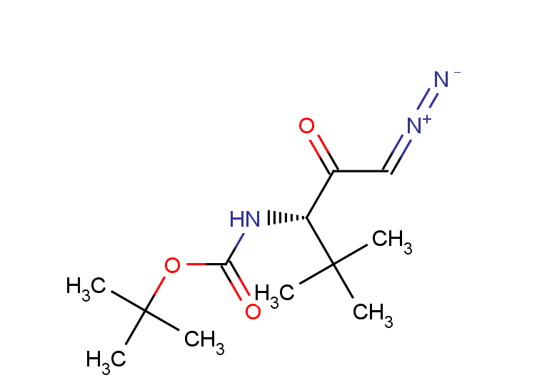 tert-butyl N-[(3S)-1-diazo-4,4-dimethyl-2-oxopentan-3-yl]carbamate