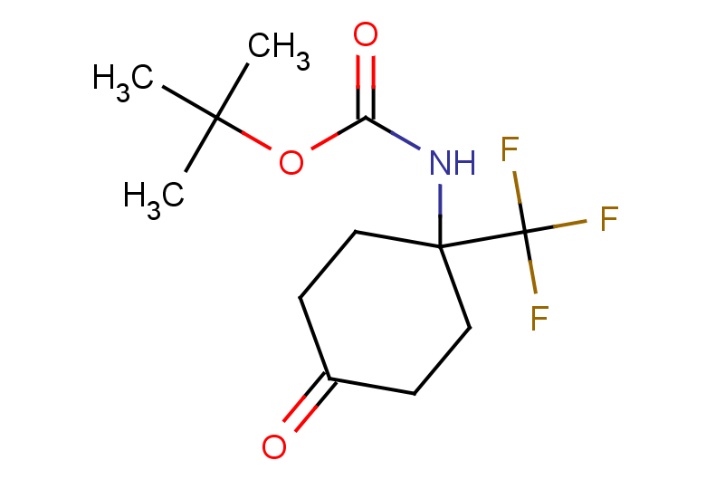 tert-butyl N-[4-oxo-1-(trifluoromethyl)cyclohexyl]carbamate