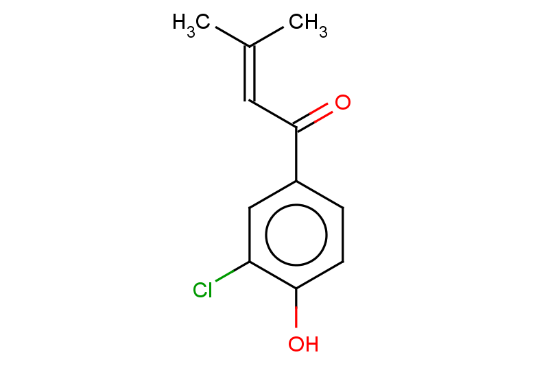 1-(3-chloro-4-hydroxyphenyl)-3-methylbut-2-en-1-one