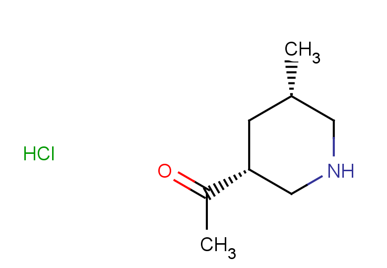 rac-1-[(3R,5S)-5-methylpiperidin-3-yl]ethan-1-one hydrochloride, cis