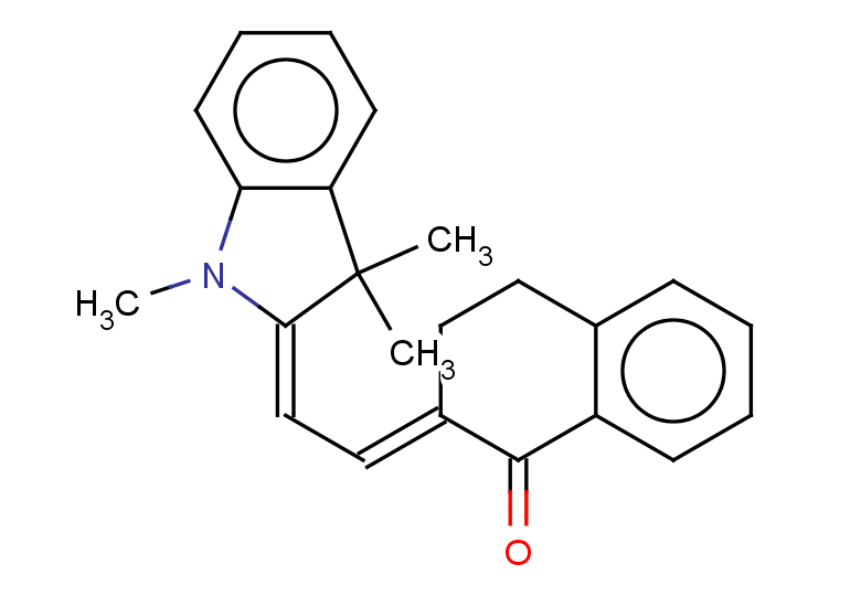 (2E)-2-{2-[(2E)-1,3,3-trimethyl-2,3-dihydro-1H-indol-2-ylidene]ethylidene}-1,2,3,4-tetrahydronaphthalen-1-one