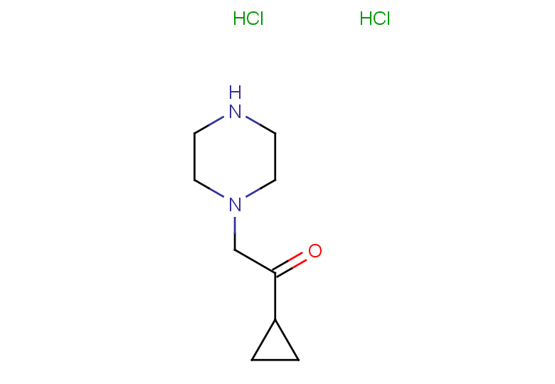 1-cyclopropyl-2-(piperazin-1-yl)ethan-1-one dihydrochloride