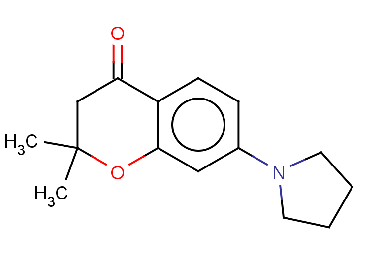 2,2-dimethyl-7-(pyrrolidin-1-yl)-3,4-dihydro-2H-1-benzopyran-4-one