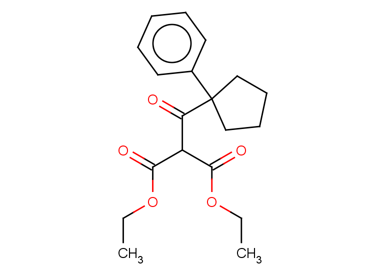 1,3-diethyl 2-(1-phenylcyclopentanecarbonyl)propanedioate