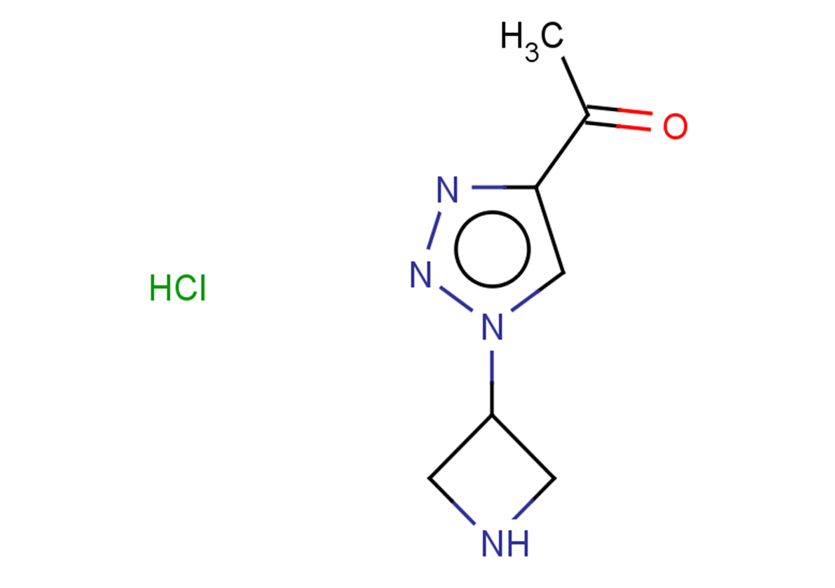 1-[1-(azetidin-3-yl)-1H-1,2,3-triazol-4-yl]ethan-1-one hydrochloride