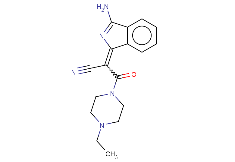 2-(3-amino-1H-isoindol-1-ylidene)-3-(4-ethylpiperazin-1-yl)-3-oxopropanenitrile