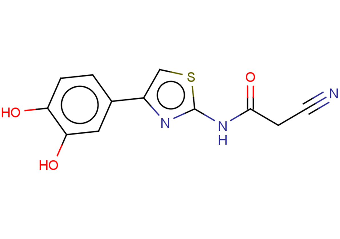 2-cyano-N-[4-(3,4-dihydroxyphenyl)-1,3-thiazol-2-yl]acetamide