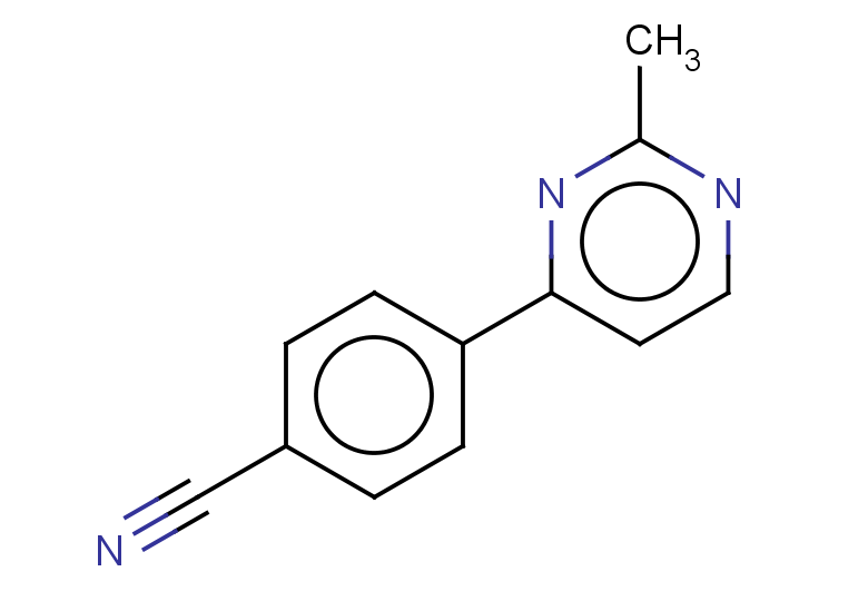 4-(2-methylpyrimidin-4-yl)benzonitrile