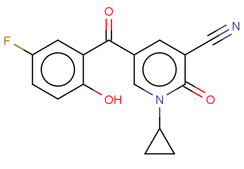 1-cyclopropyl-5-(5-fluoro-2-hydroxybenzoyl)-2-oxo-1,2-dihydropyridine-3-carbonitrile
