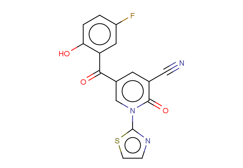 5-(5-fluoro-2-hydroxybenzoyl)-2-oxo-1-(1,3-thiazol-2-yl)-1,2-dihydropyridine-3-carbonitrile