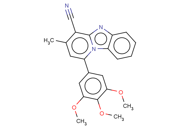11-methyl-13-(3,4,5-trimethoxyphenyl)-1,8-diazatricyclo[7.4.0.0,2,7]trideca-2,4,6,8,10,12-hexaene-10-carbonitrile