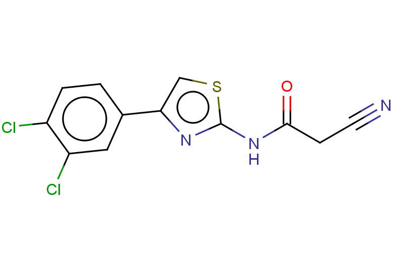 2-cyano-N-[4-(3,4-dichlorophenyl)-1,3-thiazol-2-yl]acetamide