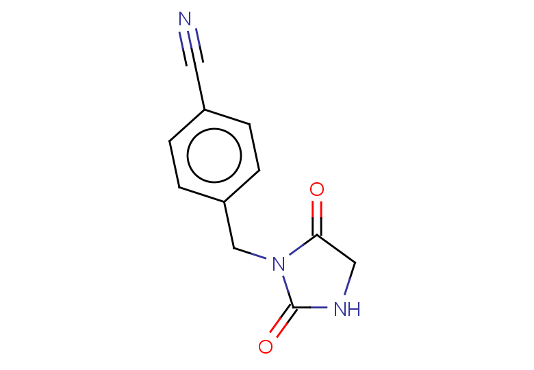 4-[(2,5-dioxoimidazolidin-1-yl)methyl]benzonitrile